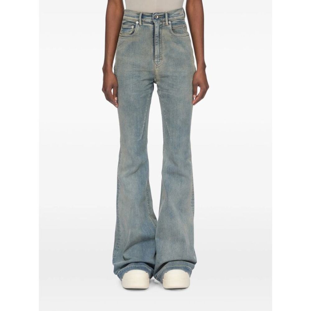 Rick Owens Drkshdw Blue Denim - Flared Jeans Women